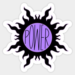 POWER Sun Sticker